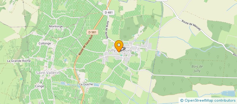 localisation de l'entreprise COMMUNE DE JULLY LES BUXY  JULLY-LES-BUXY