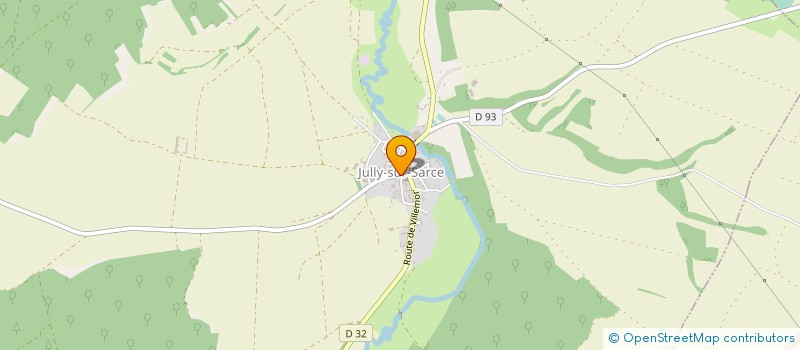 localisation de l'entreprise COMMUNE DE JULLY SUR SARCE  JULLY-SUR-SARCE