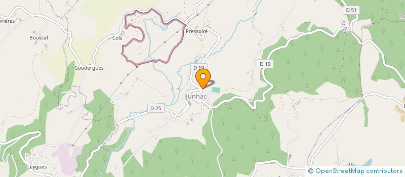 localisation de l'entreprise COMMUNE DE JUNHAC à JUNHAC