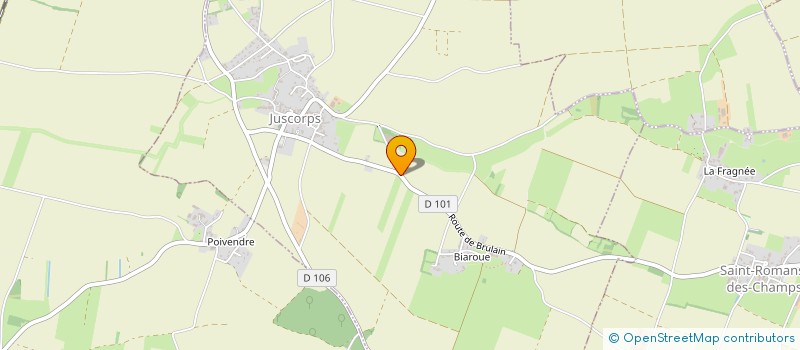 localisation de l'entreprise COMMUNE DE JUSCORPS  JUSCORPS