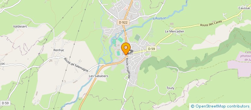 localisation de l'entreprise COMMUNE DE JUSSAC à JUSSAC