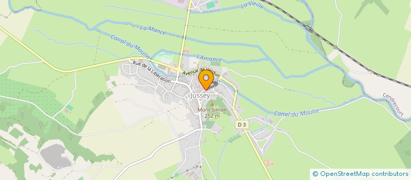 localisation de l'entreprise COMMUNE DE JUSSEY  JUSSEY