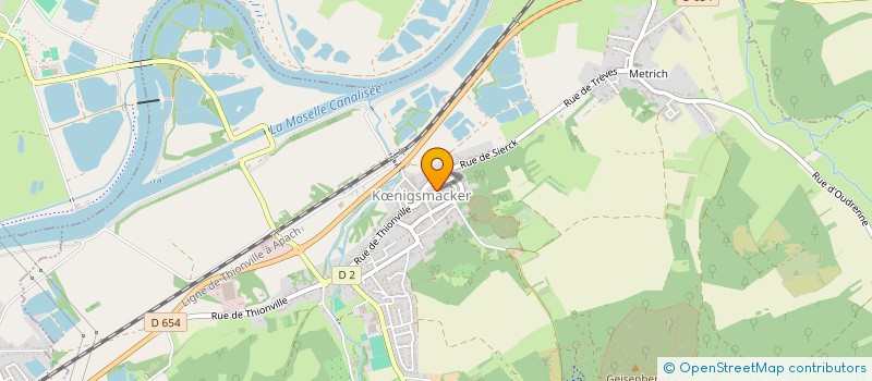 localisation de l'entreprise COMMUNE DE KOENIGSMACKER  KNIGSMACKER