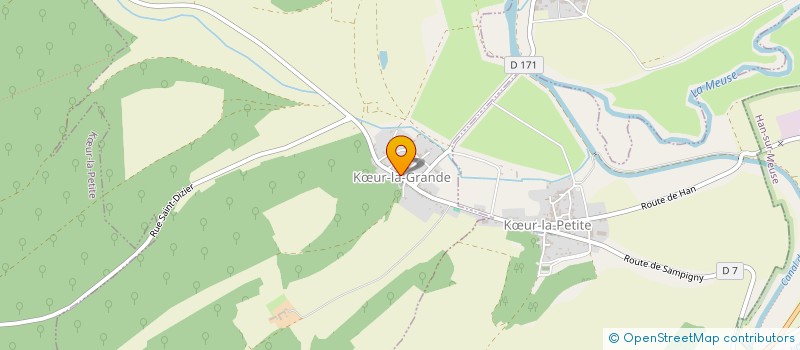 localisation de l'entreprise COMMUNE DE KOEUR LA GRANDE  KUR-LA-GRANDE