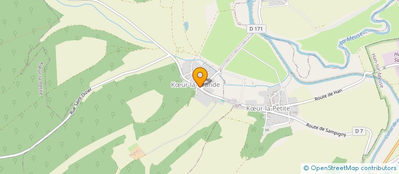localisation de l'entreprise COMMUNE DE KOEUR LA PETITE  KOEUR-LA-PETITE