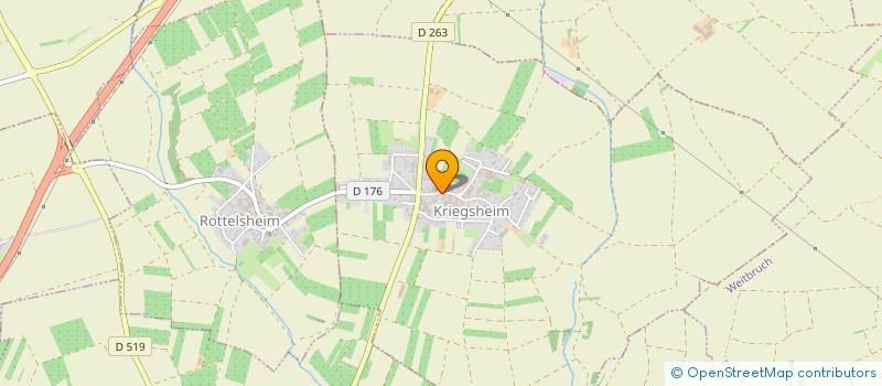 localisation de l'entreprise COMMUNE DE KRIEGSHEIM  KRIEGSHEIM