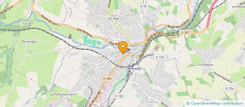 localisation de l'entreprise COMMUNE DE L'ARBRESLE  L'ARBRESLE