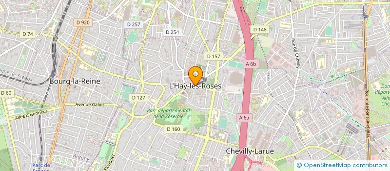 localisation de l'entreprise COMMUNE DE L HAY LES ROSES  L'HAY-LES-ROSES