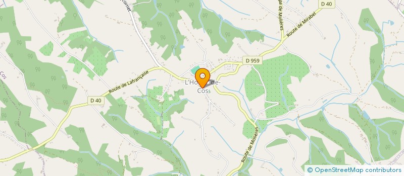 localisation de l'entreprise COMMUNE DE L HONOR DE COS  L'HONOR-DE-COS