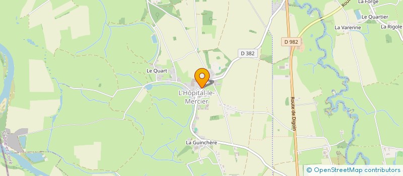 localisation de l'entreprise COMMUNE DE L'HOPITAL LE MERCIER  L'HOPITAL-LE-MERCIER