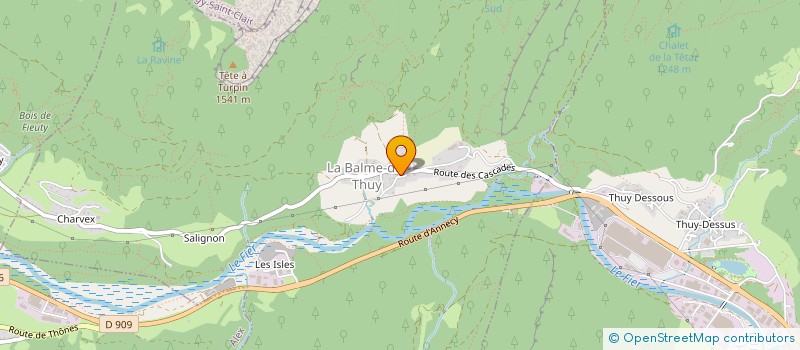 localisation de l'entreprise COMMUNE DE LA BALME DE THUY  LA BALME-DE-THUY