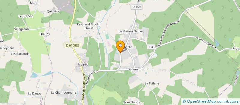 localisation de l'entreprise COMMUNE DE LA BARDE  LA BARDE