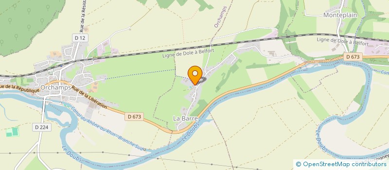 localisation de l'entreprise COMMUNE DE LA BARRE  LA BARRE