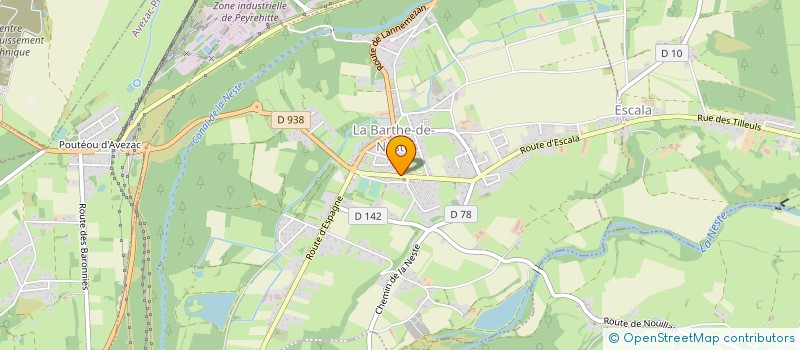 localisation de l'entreprise COMMUNE DE LA BARTHE DE NESTE  LA BARTHE-DE-NESTE