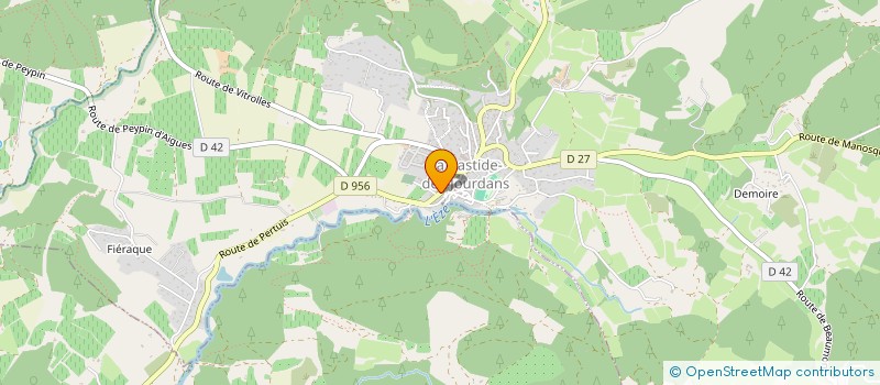localisation de l'entreprise COMMUNE DE LA BASTIDE DES JOURDANS à LA BASTIDE-DES-JOURDANS
