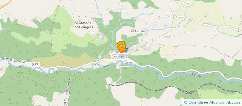 localisation de l'entreprise COMMUNE DE LA BASTIDE PRADINES à LA BASTIDE-PRADINES