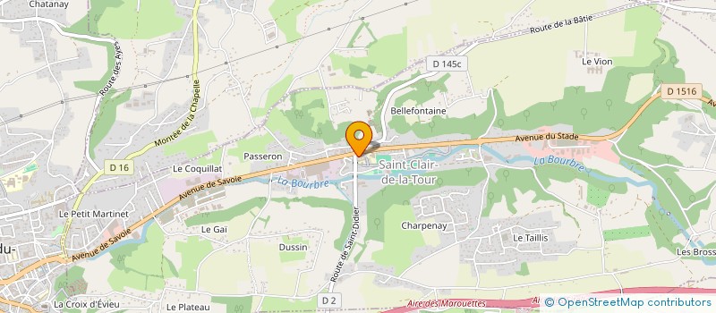 localisation de l'entreprise COMMUNE DE LA BATIE MONTGASCON  LA BATIE-MONTGASCON