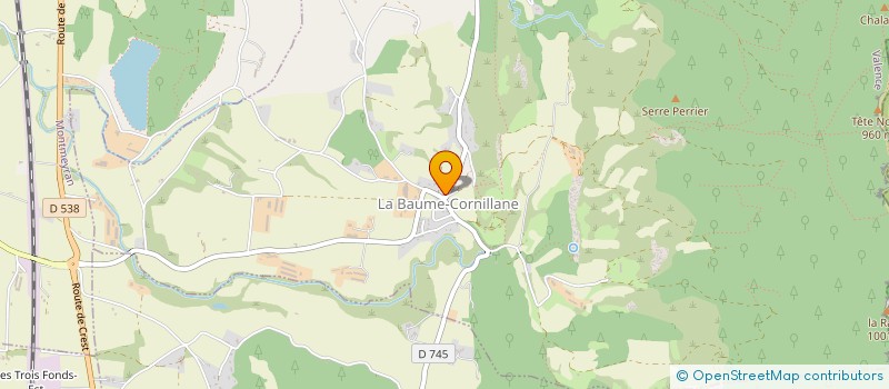 localisation de l'entreprise COMMUNE DE LA BAUME-CORNILLANE à LA BAUME-CORNILLANE