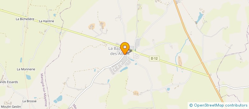 localisation de l'entreprise COMMUNE DE LA BAZOUGE-DES-ALLEUX à LA BAZOUGE-DES-ALLEUX