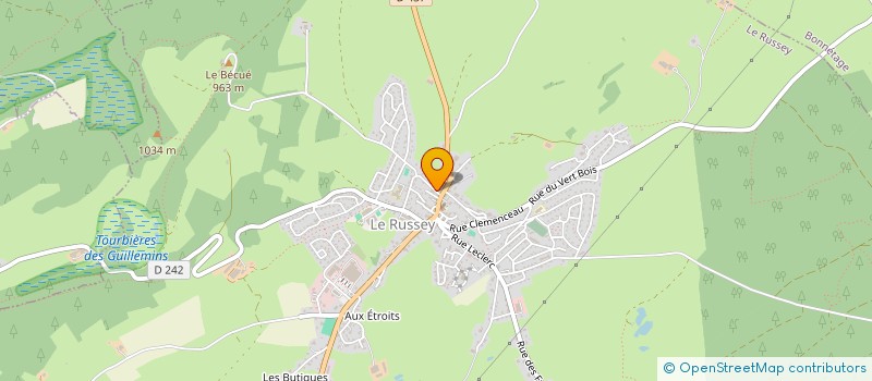 localisation de l'entreprise COMMUNE DE LA BOSSE  LA BOSSE