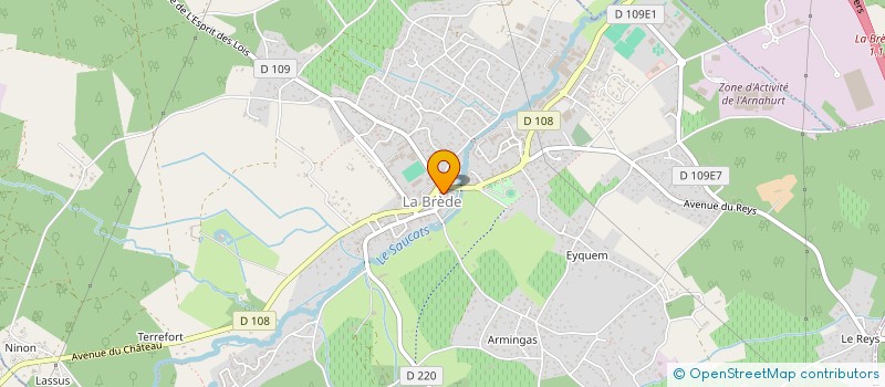 localisation de l'entreprise COMMUNE DE LA BREDE  LA BREDE