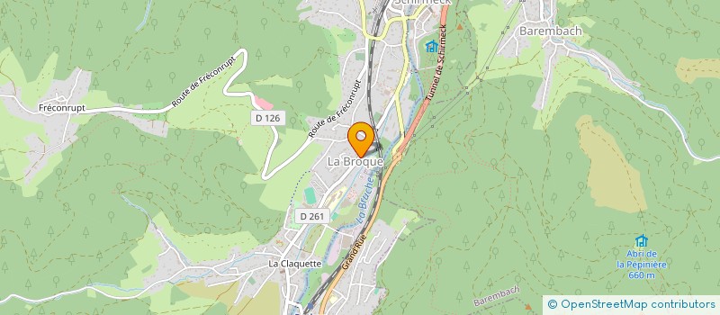 localisation de l'entreprise COMMUNE DE LA BROQUE  LA BROQUE