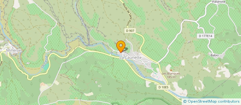 localisation de l'entreprise COMMUNE DE LA CAUNETTE  LA CAUNETTE