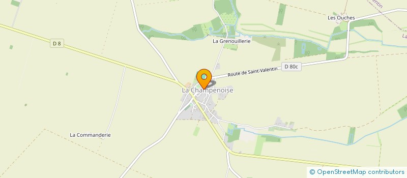 localisation de l'entreprise COMMUNE DE LA CHAMPENOISE à LA CHAMPENOISE