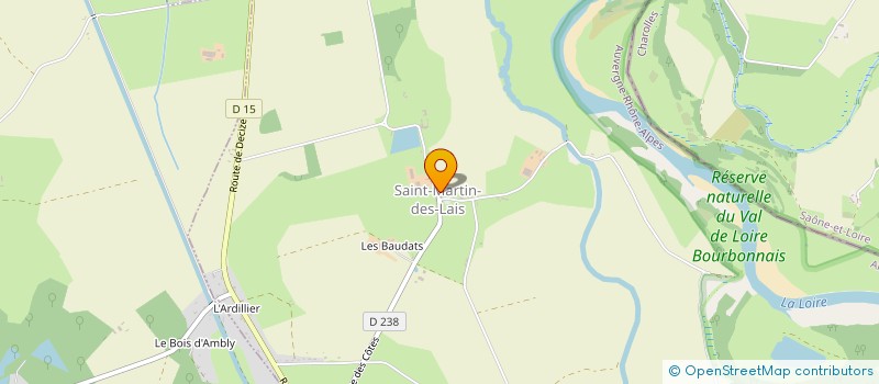 localisation de l'entreprise COMMUNE DE LA CHAPELLE AUX CHASSES  LA CHAPELLE-AUX-CHASSES