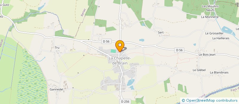 localisation de l'entreprise COMMUNE DE LA CHAPELLE DE BRAIN  LA CHAPELLE-DE-BRAIN