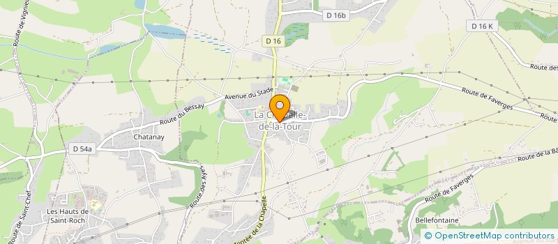 localisation de l'entreprise COMMUNE DE LA CHAPELLE DE LA TOUR  LA CHAPELLE-DE-LA-TOUR