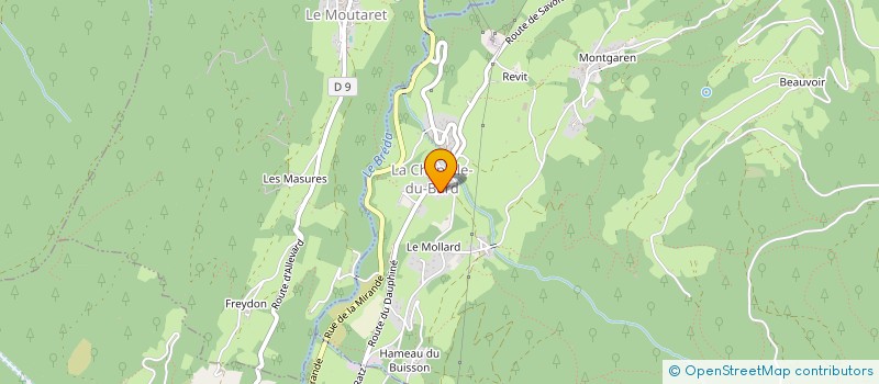 localisation de l'entreprise COMMUNE DE LA CHAPELLE DU BARD  LA CHAPELLE-DU-BARD