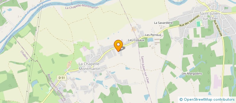 localisation de l'entreprise COMMUNE DE LA CHAPELLE MONTMARTIN  LA CHAPELLE-MONTMARTIN