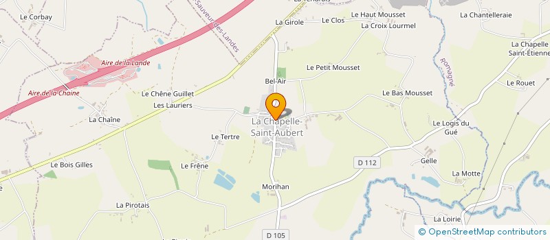 localisation de l'entreprise COMMUNE DE LA CHAPELLE SAINT AUBERT  LA CHAPELLE-SAINT-AUBERT