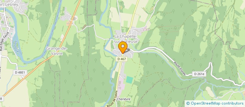 localisation de l'entreprise COMMUNE DE LA CHAPELLE-SUR-FURIEUSE  LA CHAPELLE-SUR-FURIEUSE