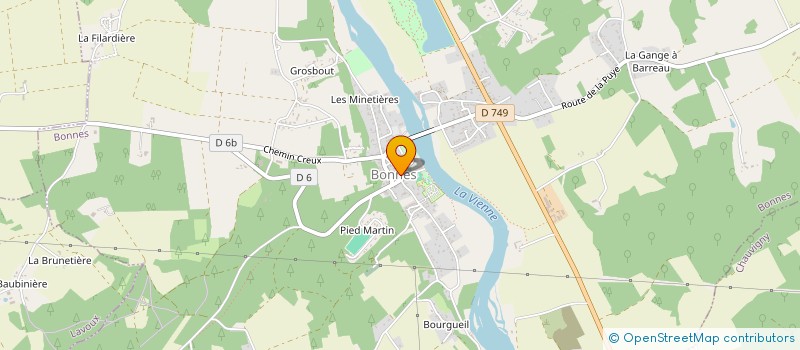 localisation de l'entreprise COMMUNE DE LA CHAPELLE-VIVIERS  CHAPELLE-VIVIERS