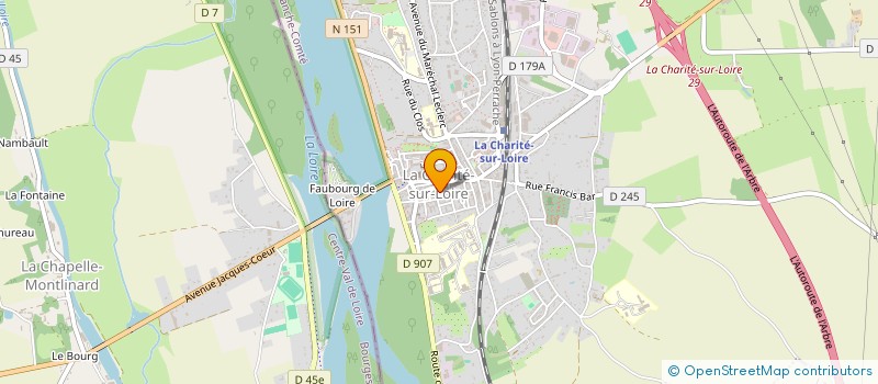 localisation de l'entreprise COMMUNE DE LA CHARITE SUR LOIRE à LA CHARITE-SUR-LOIRE