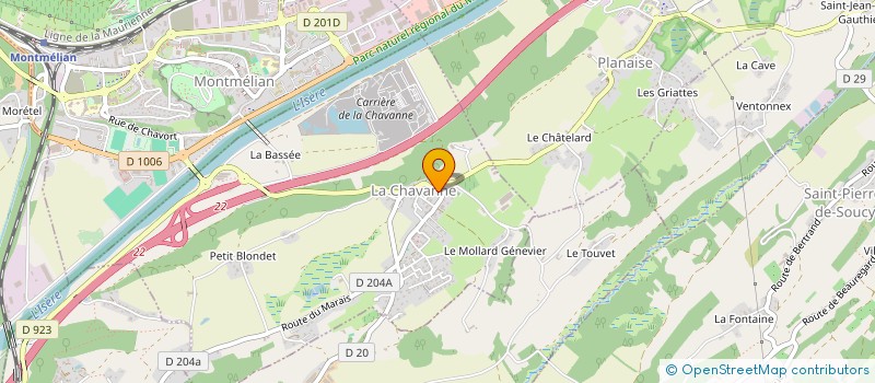 localisation de l'entreprise COMMUNE DE LA CHAVANNE  LA CHAVANNE