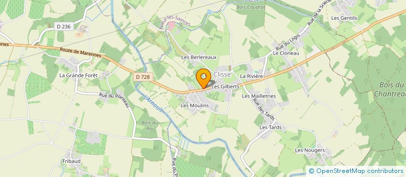 localisation de l'entreprise COMMUNE DE LA CLISSE  LA CLISSE