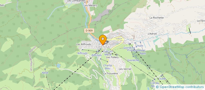localisation de l'entreprise COMMUNE DE LA CLUSAZ à LA CLUSAZ