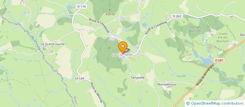 localisation de l'entreprise COMMUNE DE LA COMELLE  LA COMELLE