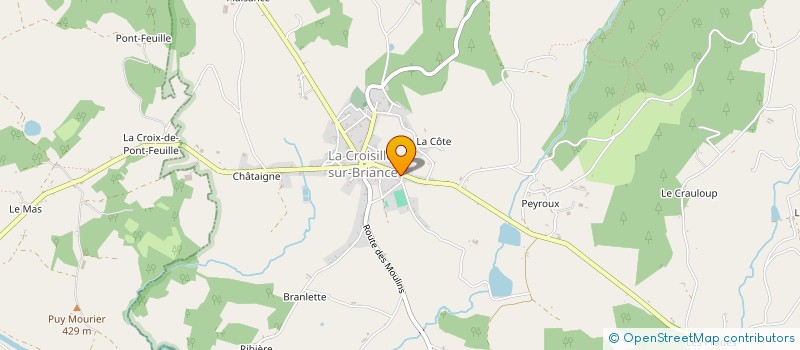 localisation de l'entreprise COMMUNE DE LA CROISILLE SUR BRIANCE à LA CROISILLE-SUR-BRIANCE
