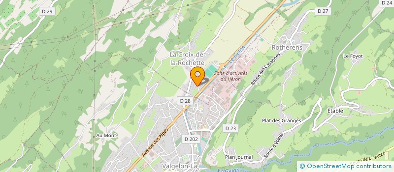 localisation de l'entreprise COMMUNE DE LA CROIX DE LA ROCHETTE à LA CROIX-DE-LA-ROCHETTE