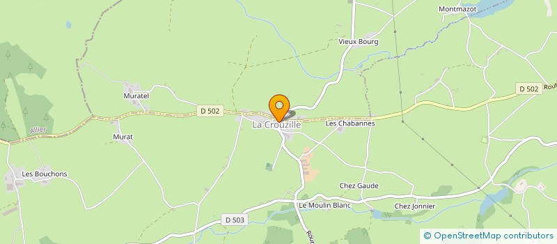 localisation de l'entreprise COMMUNE DE LA CROUZILLE  LA CROUZILLE
