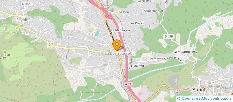 localisation de l'entreprise COMMUNE DE LA DESTROUSSE  LA DESTROUSSE