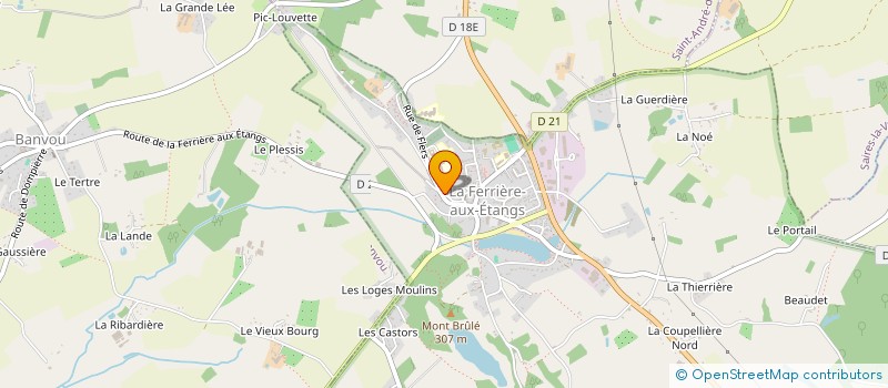 localisation de l'entreprise COMMUNE DE LA FERRIERE AUX ETANGS à LA FERRIERE-AUX-ETANGS
