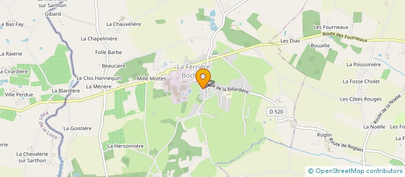 localisation de l'entreprise COMMUNE DE LA FERRIERE BOCHARD à LA FERRIERE-BOCHARD