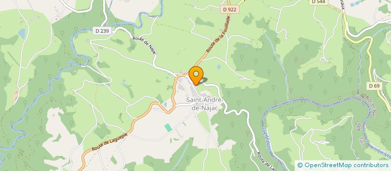 localisation de l'entreprise COMMUNE DE LA FOUILLADE  LA FOUILLADE