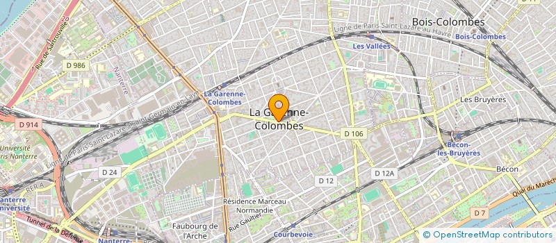 localisation de l'entreprise COMMUNE DE LA GARENNE COLOMBES à LA GARENNE-COLOMBES