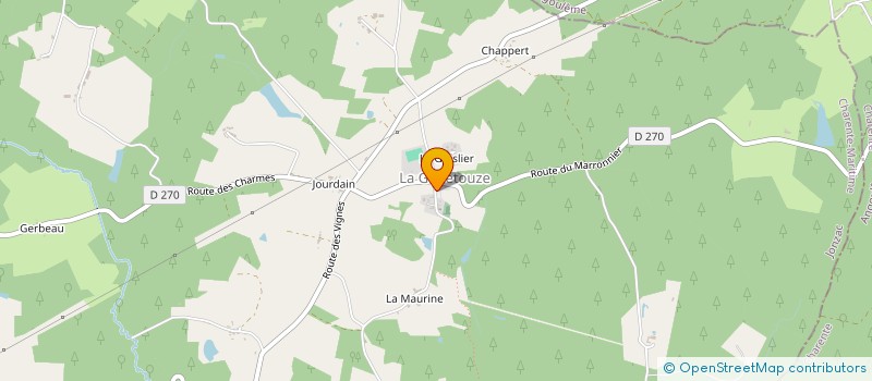 localisation de l'entreprise COMMUNE DE LA GENETOUZE  LA GENETOUZE